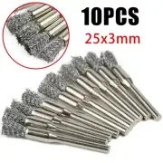 Perfectly Polished Every Time 5*3mm Stainless Steel Wire Brush set with Handle