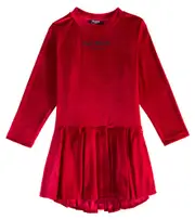 [Balmain Kids] Balmain Kids Velvet dress Y 12 red
