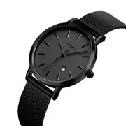 Simple Style Chrono Waterproof Stainless Steel Fashion Women Watch Quartz Watch