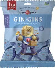 GIN GINS Super Strength – Natural Ginger Candy by The Ginger People – Individ...