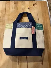 New Vineyard Vines Canvas Tote Bag Purse Georgetown 9.5"H x 13.5" W