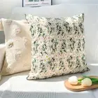 Cotton Linen Throw Pillow Covers Square Sofa Cushion Cover 18"x18" Home Decor