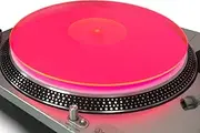 [Mobile Pro Shop] Acrylic Turntable Mat - Acrylic Slipmat for Vinyl LP Record Players - Improves Sound Quality & Provides Tighter Bass - Anti Static Platter mat (Pink_lit)