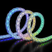 Areson Light up iPhone Charger, RGB Colorful Gradual LED Lightning Cable MFi USB A to Lightning Charging/Sync Cord Compatible with iPhone 14 13 12 11 Pro Max XR XS X 8 7 6 Plus iPad More (3 FT)