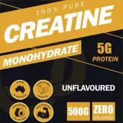 OffCourt Sports 100% Pure Micronised CREATINE Monohydrate - 500G
