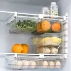 2PCS Drawer Fridge Box Kitchen Shelf Organiser Egg Storage Basket Rack
