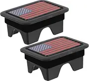 HONMEET 2Pcs Bed Rail Caps for RAM Durable Abs Truck Bed Rail Plug Easy Installation Moisture Dust Protection for Tailgate Items