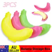 3 Pcs Banana Trip Outdoor Storage Box Banana Case Holder Carrier Protector Box