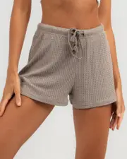 [Mooloola] Mooloola Women's Charlie Shorts in Stone Grey Size 10 10 Stone Grey