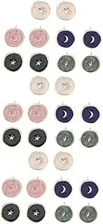 [WRITWAA] 10 Pairs Moon Star Ear Studs Vintage Earrings Moon Earrings Hook Earring Earrings for Women Jeweled Womens Earrings Trendy Earrings Women’s Earrings Alloy Necklace Miss Personality