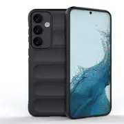 For Samsung Galaxy S24+ Plus Case, Wavy Shield, Grippy Shielding Cover, Black