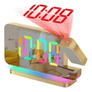 Projection Alarm Clock,7.4Inch LED Mirror Digital Clocks Large Display2299