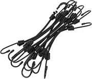 FOMIYES 10pcs Luggage Lashing Rope Fixing Strap for Bike Motorcycle Tie Down Straps Bungee Cord Bike Luggage Elastic Rope Cargo Bungee Cord Emulsion Black