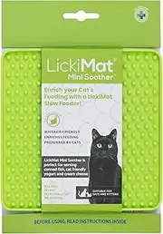 LickiMat Cat Mini Classic - Modern Feeding for The Whole Feline Family, Slow Feed, Reduce Anxiety - Enrich Mealtime Experience