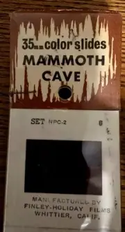 Vintage Mammoth Cave 35 MM Color Slides Souvenir Pack 1960's? 1970's?