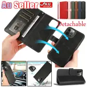 Magnet Leather Case Detachable Wallet Cover For iPhone 16 15 14 13 12 11 Pro Max