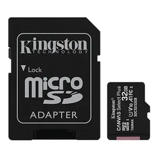 【最高3000點回饋+299免運】金士頓 Kingston Canvas Select Plus microSDHC 32GB 記憶卡(SDCS2/32GB)★(7-11滿299免運)