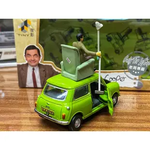 現貨 老周微影 特價 豆豆先生 Mr. Bean Mini Cooper 1/64 人偶 合金模型車 Tomica 多美