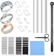 [PRUTNOY] Ring Size Adjuster, 53 Piece Set of Invisible Ring Size Changer, Transparent Guard Ring Sizer for Loose Rings, Fit Any Rings Guard Spacer