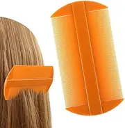 Nit Comb - 3PCS Fine-Tooth Hair Combs, Gentle Flea Combs, headS Lice Removal Tool | 105x55mm Double-Sided Hair Comb, Louse and Nit Comb for Dandruff Removal and headS Lice treatmnt