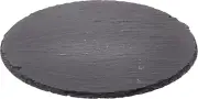 Cilio Slate round Cheese Board, Natural Stone Tray Serving Cheese, Charcuterie,