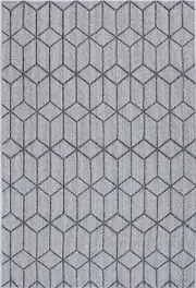 Greenslade Charcoal Geometric Flatweave Rug