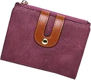 [BESTYASH] 1pc Coin Bag Pocket Wallet Coin Purse Wallet Money Clip Wallet Clutch Bag Wallet Pouch Storage Bag Card Wallets Wallet Purse Purses Leather Wallet Purple