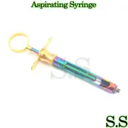 Aspirating Syringe CW Type 1.8mL Multi and gold plated Dental Insturments