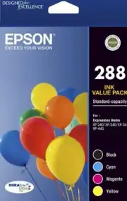 Genuine Original Epson 288 Ink Cartridge Value Pack