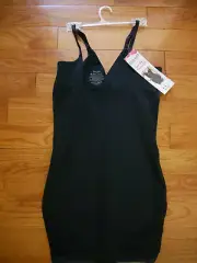 Red Hot Spanx Open-Bust Shaping Slip Small NEW Very Black