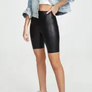 Commando Women's Faux Leather Bike Shorts NWT XS