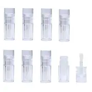 8 PCS 5.5ml Empty Lip Gloss Tubes with Wand Refillable Mini Lip Balm Bottles