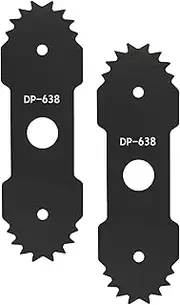 9 inch Edger Blade 638006008 638006007 with Teeth Compatible with Ryobi RY13050 RY13050A RY15518 RY40030, Heavy-Duty Blade 9'' Length, 1" Center Hole, 2 Pack