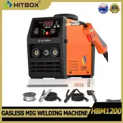 HITBOX 2 IN 1 Gasless MIG Welding Machine 220V Flux Core MIG ARC Welder 15A Plug