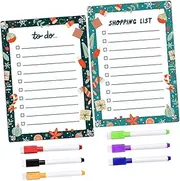 Angoily 1 Dry Erase Board for Fridge Erasable Writing List Chores Planning Board for Organizing Schedules Reminders Includes Markers
