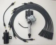 PONTIAC 350 389 400 455 Small BLACK FEMALE CAP HEI Distributor + 45K Coil +WIRES