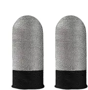 Game Finger Sleeve - Finger Sleeve Sets for Mobile | Anti-Slip Silver Fiber Cots Protector Fingertips | Breathable Touchscreen Thumb Protectors Covers for Women, Men