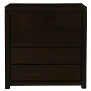 Amsterdam 5 Drawer Tall Boy - Chocolate