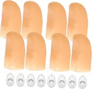 HEALSOPTHY 8pcs Thumb Comfortable Finger Lamps for Parties Performances Easy to Use Flashing Effect
