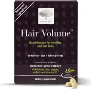 New Nordic Hair Volume Tablets, 3000 mcg Biotin & Biopectin Apple Extract, Hair