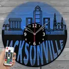 LED Vinyl Clock Jacksonville Light Vinyl Record Wall Clock Decor Home 4553