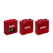 Rode Wireless GO III - Red Dual Channel Compact Wireless Microphone System (2.4 GHz)