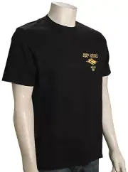 Rip Curl Fade Out Icon SS T-Shirt - Black / Yellow - New