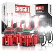 For Toyota Corolla 2001 2002 2003 2004 Front 6pcs LED Headlight & Fog Bulb White (for: Toyota)