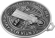 ABOOFAN St Benedict Home Blessing Medal Decorative Medallion for Wall Door Window Desk Unique Religious Present for Home Protection and Serenity