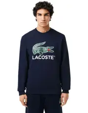 [Lacoste] Core Originals Crew Sweat Top in Navy