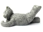 Quintessence (UK) George Bear Stone Resin Figurine Grey Approx 3.5cm High