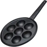 在飛比找Yahoo奇摩購物中心優惠-《KitchenCraft》7格鬆餅鑄鐵鍋 | 平底鑄鐵烤盤