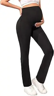 [Peauty] Buttery Soft Fold Over Straight Leg Leggings, Two Ways to Wear, Before During After Pregnancy