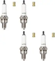 4 PK TORCH A7RTC Spark Plug Replace for NGK 4549/CR7HSA 4629/C7HSA, for Denso stk 4008/U22FSR-U 5383/IUF22, for Bosch UR3AS, for Champion 889/808/Z6/Z9Y, for GY6 Engine ATV Quad Scooter Go Kart, OEM